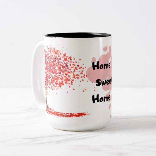 Love home sweet home Two-Tone Coffee Mok (Voorkant links)