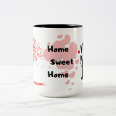 Love home sweet home Two-Tone Coffee Mok (Center)