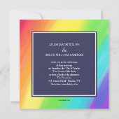 Love Homoseksuual Wedding Invitation Kaart (Achterkant)