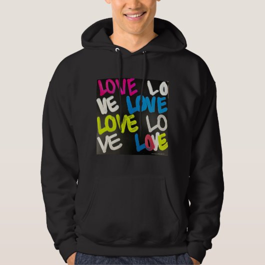 Love Hoodie Sweatshirt (Mannen) (Voorkant)