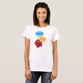 Love Hope Burgundy Ribbon T-shirt (Voorkant volledig)