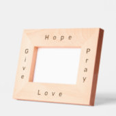 Love Hope | Eenvoudig modern rustiek opheffend scr Gegraveerde Lijstjes (Links)