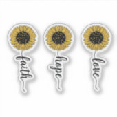 Love. Hope. Faith. Sticker (Voorkant)