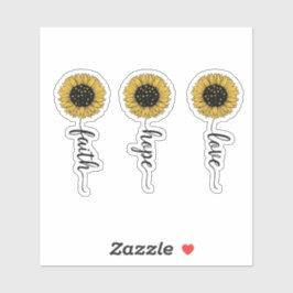 Love. Hope. Faith. Sticker