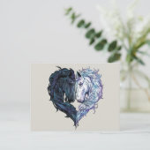 Love Horse briefkaart (Staand voorkant)