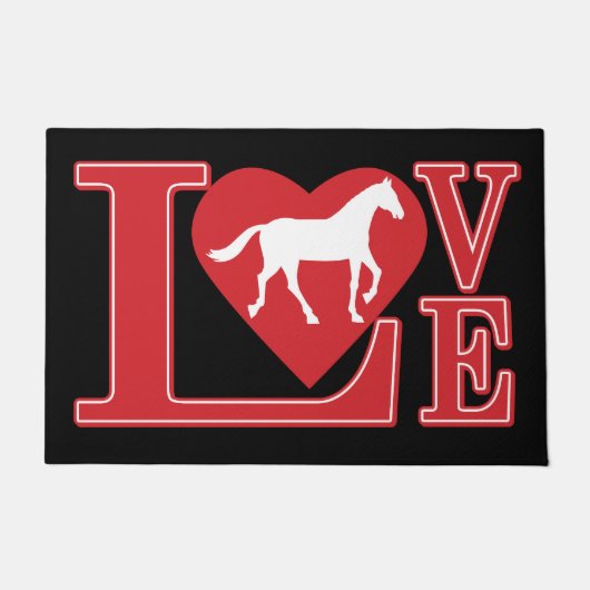 Love Horses Deurmat (Voorkant)