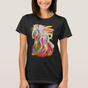 Love Horses Kleding voor Meisjes Vrouwen Paard Hoo T-shirt