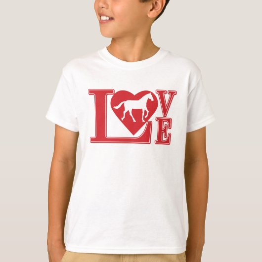Love Horses T-shirt (Voorkant)