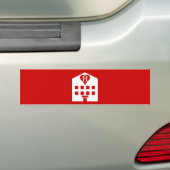 Love Hotel Japanse Emoji Bumpersticker (Op auto)