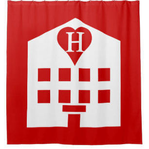 Love Hotel Japanse Emoji Douchegordijn