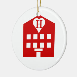 Love Hotel Japanse Emoji Keramisch Ornament