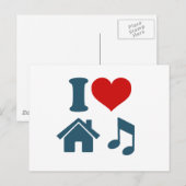 Love House Music Briefkaart (Voorkant / Achterkant)