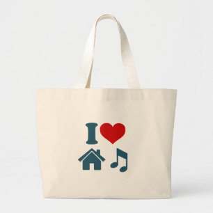 Love House Music Grote Tote Bag