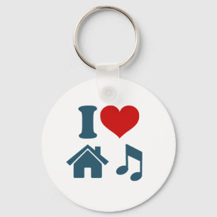 Love House Music Sleutelhanger   Ibiza House Danci