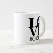 LOVE Houston 20oz Extra Grote Beker (Voorkant rechts)