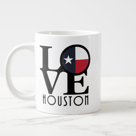 LOVE Houston 20oz Extra Grote Beker (Links)