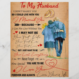 Love Husband | Brief aan mijn man van wie ik je ho Briefhoofd