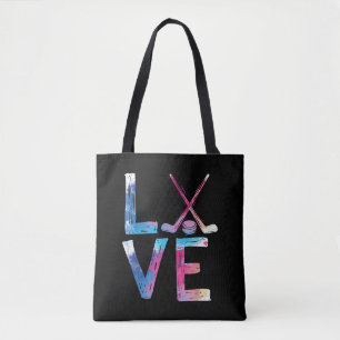 Love Ice Hockey Girls Hockey Gifts Womens Ice Hock Draagtas