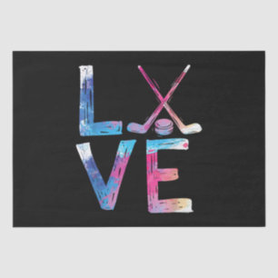 Love Ice Hockey Girls Hockey Gifts Womens Ice Hock Tissuepapier