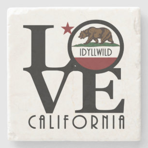 LOVE Idyllwild Californië Stenen Onderzetter