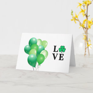 LOVE Ierland Groene Ballonnen Multifunctionele Dek Kaart