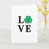 LOVE Ierland Klaver Shamrock Algemeen Doel Kaart (Gele Bloem)