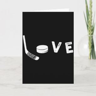 Love IJshockey T-shirt, Valentijnsdag Cadeau Voor Kaart