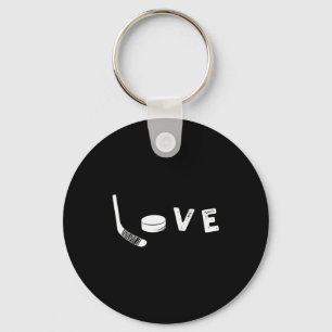 Love IJshockey T-shirt, Valentijnsdag Cadeau Voor  Sleutelhanger