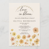 Love In Bloom Boho Code QR Invitation de Fête de M (Devant)