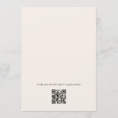 Love In Bloom Boho Code QR Invitation de Fête de M (Dos)