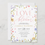 Love in Bloom Bridal Shower Invitation Kaart (Voorkant)