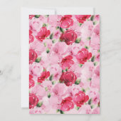 Love in Bloom Bridal Shower Invitation Kaart (Achterkant)