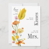 Love in Bloom Combien de baisers carte de Fête des (Dos)