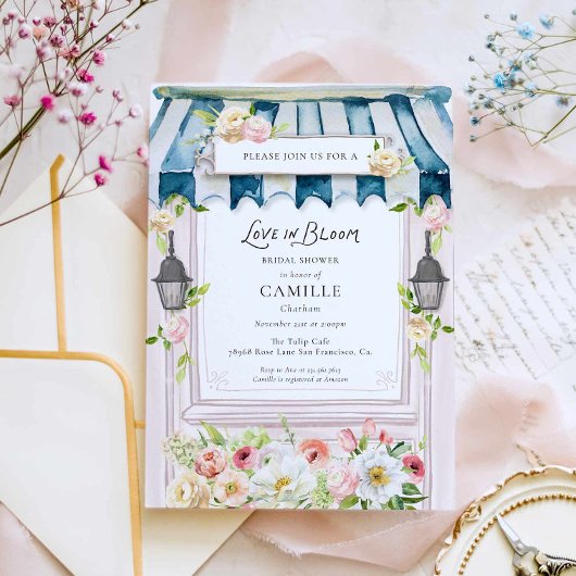 Love in Bloom Garden Bridal Shower Invitation