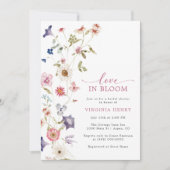Love In Bloom Photo Bridal Shower Invitation (Devant)