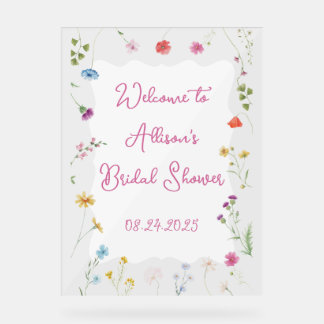 Love in Blue Bridal Shower Sign