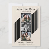 Love in Frames Modern Photo Save the Date (Voorkant)