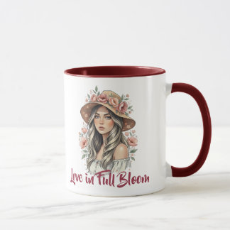 Love in Full Bloom Floral Watercolor Mug Mok