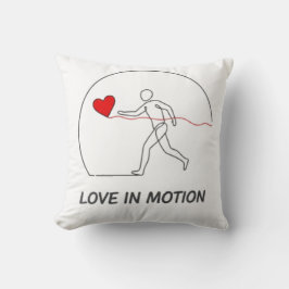 Love In Motion Minimalist Line Art Slogan Tee Kussen
