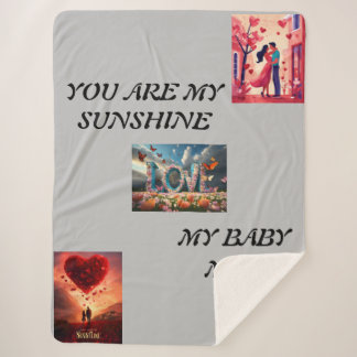 Love-infused Comfort, Valentijnsdag bedlaken Sherpa Deken