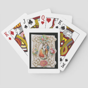 Love, Innocence, Valentijn card, c.1870 (color li Speelkaarten