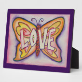 Love Inspirational Papillon Peinture Plaque cadeau (Côté)