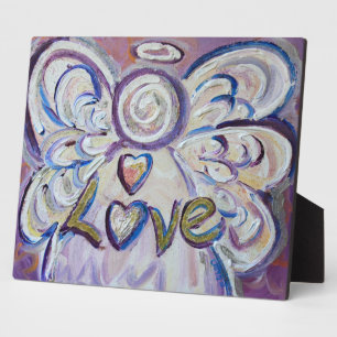 Love Inspirerend Angel Painting Poem Plaque Fotoplaat