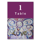 Love Inspirerend Word Angel Custom Table Kaarten (Achterkant)