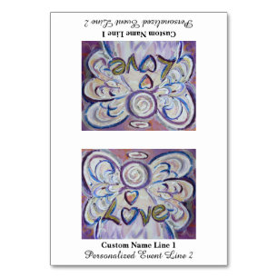 Love Inspirerend Word Angel Table Tent Kaart