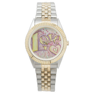 Love Inspirerend Word Art Jewelry Wrist Watch Horloge