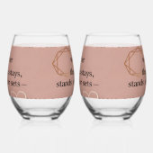 Love & Intention Collection | Gratitude Remains™ A Wijnglas Zonder Voet (Links)