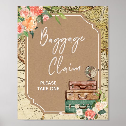 Love is a Adventure Vrijgezellenfeest Welcome Sign Poster (Voorkant)