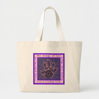 Love is a Healing Touch Grote Tote Bag