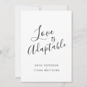 Love is adaptable change to live streaming nodigt aankondiging (Voorkant)